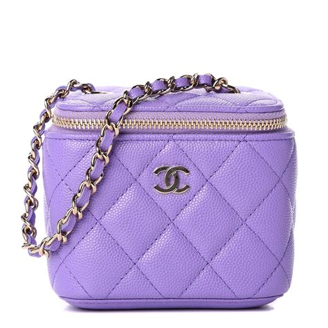 chanel purple vanity bag|used chanel vanity bags.